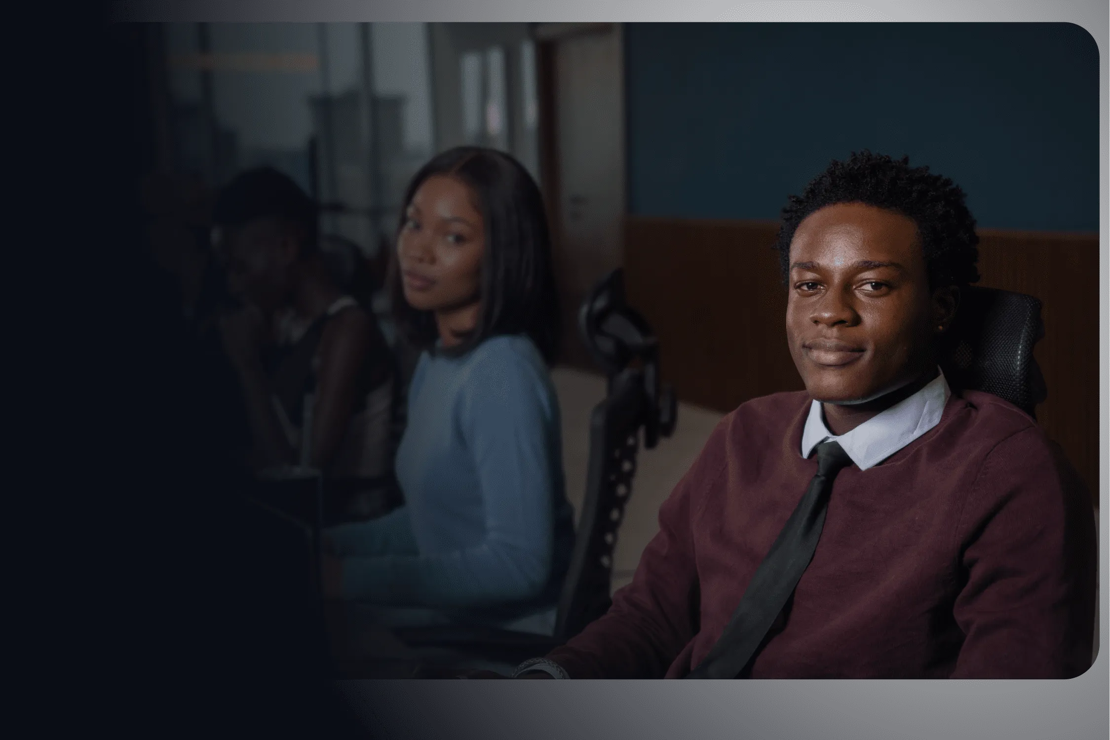 Remote worker in a team workspace